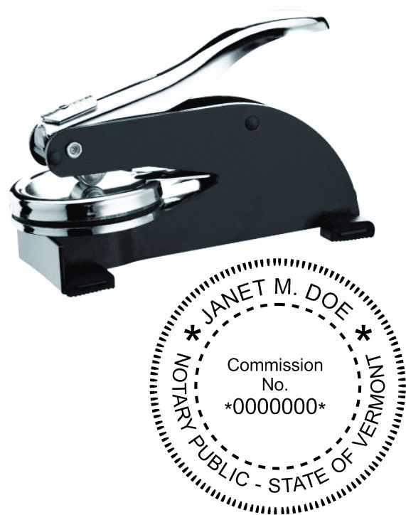 VERMONT DESK STYLE NOTARY SEAL EMBOSSER